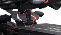 The mounting hook on the handlebar for the GT06 scooter.