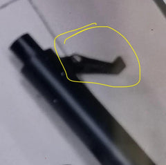The mounting hook on the handlebar for the GT06 scooter.