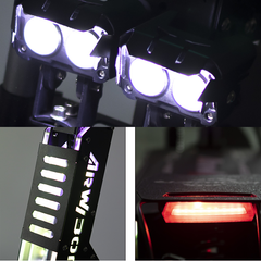 Patinete eléctrico plegable de tres ruedas Arwibon MT30 para adultos, resistente y ligero