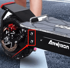 Arwibon Q06Pro Electric Scooter Charging Port - Electric Scooter