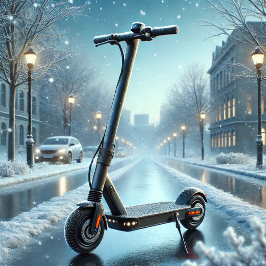 What is the optimal temperature range for operating an electric scooter in winter?