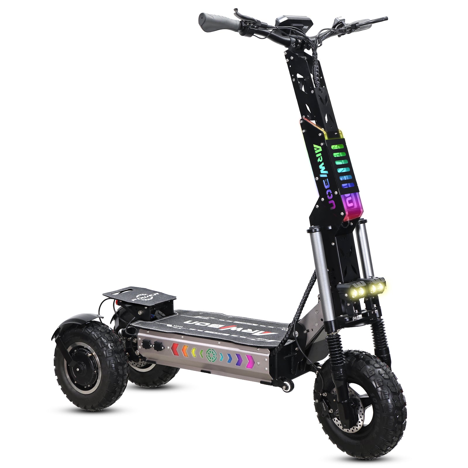 Arwibon MT30 Heavy Duty Three Wheels Foldable Electric Scooter for Adults