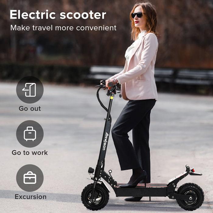 Arwibon Q30 Foldable Electric Scooter for Adults | 2500W Power, 48V Battery - Electric Scooter 