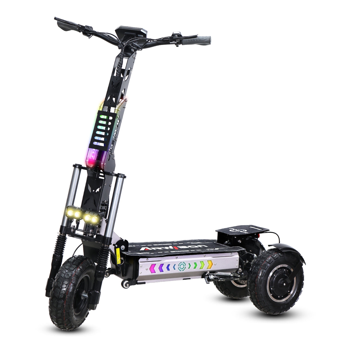 Arwibon MT30 Heavy Duty Three Wheels Foldable Electric Scooter for Adults