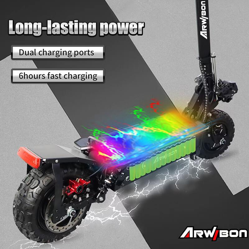 Arwibon Q60PRO Off Road Electric Scooter for Adults| 60MPH & Heavy-Duty Performance - Electric Scooter 