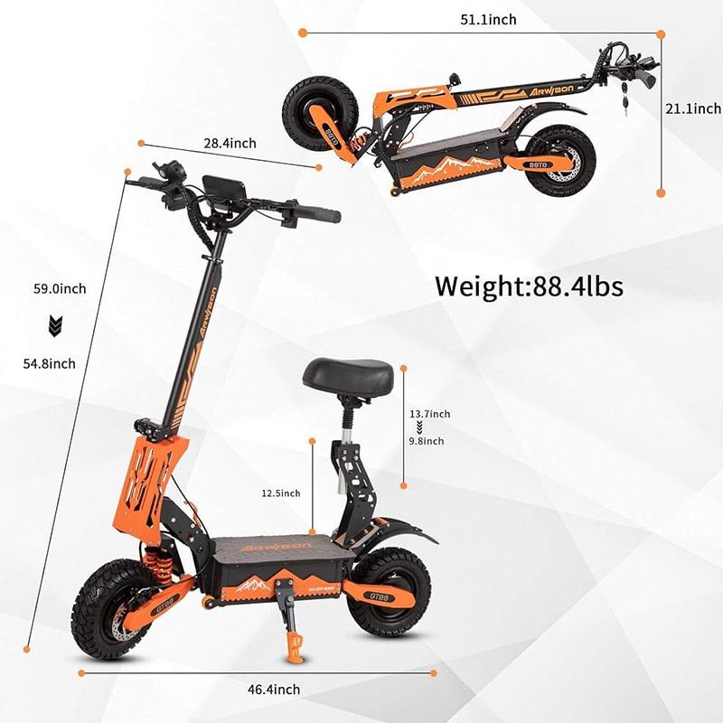 Arwibon GT08 Electric Scooter 