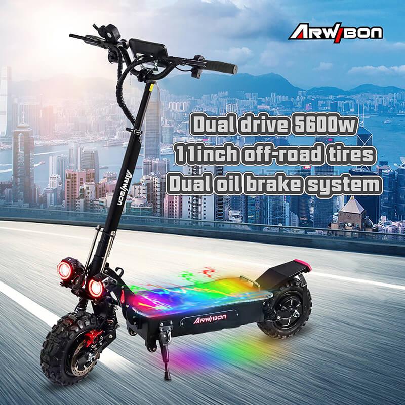 Arwibon Q60PRO Off Road Electric Scooter for Adults| 60MPH & Heavy-Duty Performance - Electric Scooter 